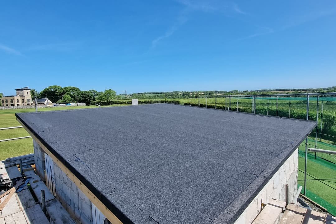 Felt roofing installation process